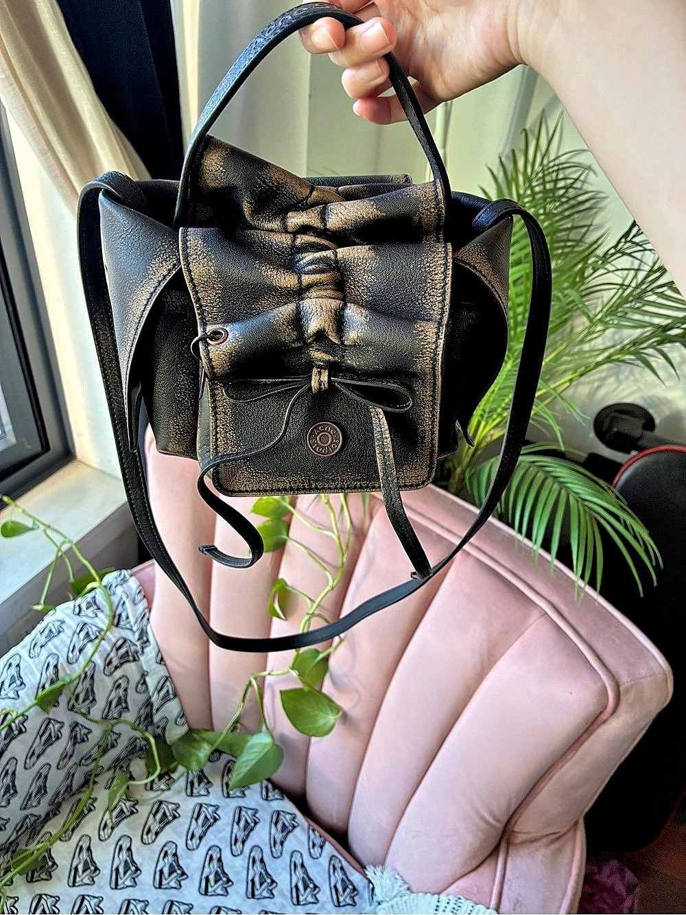 Acne Studios Multipocket Mini Bag Black Backpack